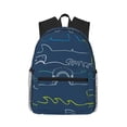 thumbnail image 1 of Gaeub Shark School Backpack Waterproof Bookbag for Men Women College High School Bags, 1 of 8