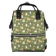 thumbnail image 1 of Gaeub Shiba Inu Dog And Flower Print Mummy Diaper Bag Backpack,Durable Maternity Baby Nappy Casual Shoulder Bags,Travel Hiking Outdoor Pack, 1 of 6