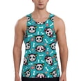 thumbnail image 1 of Gaeub Skull Cat Men's Athletic Tank Top, Workout Sleeveless Shirts, Running Tank Tops for Gym, Running, Training - 4X-Large, 1 of 9