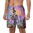 thumbnail image 1 of Gaeub Sky Sunflower Skull Print Mens Swim Trunks with Compression Liner,Board Shorts Quick Dry,Beach Swimwear with Pockets-3X-Large, 1 of 6