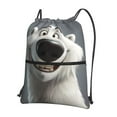 thumbnail image 1 of Gaeub Smiling Polar Bear Gym Bag Sackpack Sports,Drawstring Backpack Sports Bag for Women Men Large Size, 1 of 6