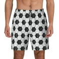thumbnail image 1 of Gaeub Soccer Mens Swim Trunks Stretch Beach Shorts Quick Dry for Men Swim Shorts Swimwear with Pockets- XX-Large, 1 of 9