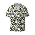 thumbnail image 1 of Gaeub Soccer and Football Men's Lapel Short Sleeve Shirt, Relaxed Fit Shirt, Soft and Breathable for Outdoors Party Travel - 3X-Large, 1 of 7