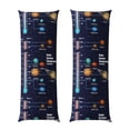 thumbnail image 1 of Gaeub Solar System Printed Long Body Pillowcase Envelope Closure 1 Pack Wrinkle for Night Sweats - 20x54 in, 1 of 8