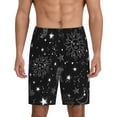 thumbnail image 1 of Gaeub Space Galaxy Printed Men's Short Pajama Pants, Lightweight Lounge & Sleep Bottoms Keep You Cool - 4X-Large, 1 of 9