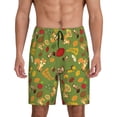 thumbnail image 1 of Gaeub Squirrel And Fox In The Forest Print Men's Short Pajama Pants, Sleep Shorts, Household Pants, Casual Pants with Pockets-Large, 1 of 6