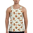 thumbnail image 1 of Gaeub Squirrel Playing Men's Athletic Tank Top, Workout Sleeveless Shirts, Running Tank Tops for Gym, Running, Training - Small, 1 of 9