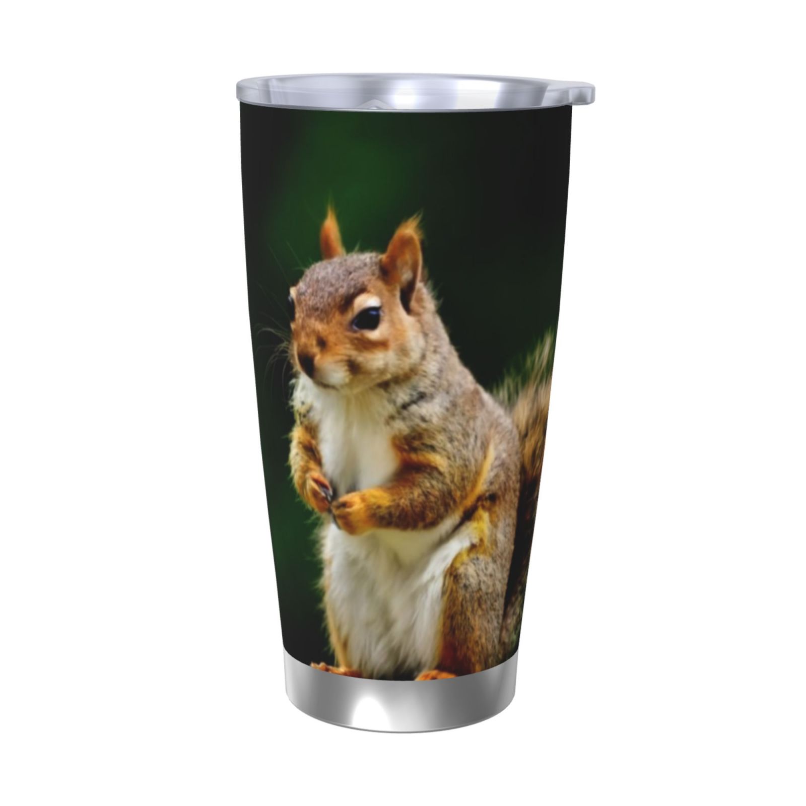Gaeub Squirrels Eating Peanuts On The Tree Print 20-Ounce Stainless ...