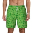 thumbnail image 1 of Gaeub St Patrick's Day Mens Swim Trunks Stretch Beach Shorts Quick Dry for Men Swim Shorts Swimwear with Pockets- 3X-Large, 1 of 9