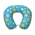 thumbnail image 1 of Gaeub Starfish Print Memory Foam Travel Pillow,U-Shaped Neck Pillow,Head Neck Support Airplane Pillow,Flight Pillow for Traveling,Car,Home,Office,Washable Cover, 1 of 8