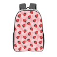 thumbnail image 1 of Gaeub Strawberries Print Clear Backpack ,Clear Transparent Backpack, PVC Bag with Side Pockets,for Concert, Beach, Work, Travel & Sporting, 1 of 7