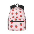 thumbnail image 1 of Gaeub Strawberry Floral School Backpack Waterproof Bookbag for Men Women College High School Bags, 1 of 8