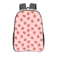 thumbnail image 1 of Gaeub Strawberry Print Clear Backpack ,Clear Transparent Backpack, PVC Bag with Side Pockets,for Concert, Beach, Work, Travel & Sporting, 1 of 7