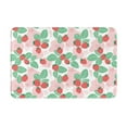 thumbnail image 1 of Gaeub Strawberry Print Door Mat with Heavy Duty Backing,Welcome Mats for Entryway, Flannel Anti-Slip Doormat, Garge Porch Entryway Mat,16x24in Outdoor Indoor Welcome Mat, 1 of 1