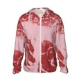 thumbnail image 1 of Gaeub Striped Meat Men's and Women's UPF 50+ Long-Sleeved Sun Protection Clothing, Fishing Shirt Long Sleeve Zip-XX-Large, 1 of 7
