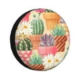 thumbnail image 1 of Gaeub Succulent And Cactus 14-17in Tire Cover, Spare Tire Cover, for Camper Caravan, Trailer, Car, Truck, SUV, Jeep - 16 inch, 1 of 9