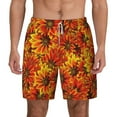 thumbnail image 1 of Gaeub Sunflower4 Mens Swim Trunks Stretch Beach Shorts Quick Dry for Men Swim Shorts Swimwear with Pockets- XX-Large, 1 of 9