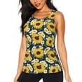 thumbnail image 1 of Gaeub Sunflowers Women's Workout Tank Tops Lightweight Sleeveless Shirts for Women for Athletic Running Tennis Yoga - Small, 1 of 9