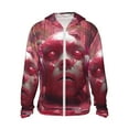 thumbnail image 1 of Gaeub Surreal Pink Headphones Men's and Women's UPF 50+ Long-Sleeved Sun Protection Clothing, Fishing Shirt Long Sleeve Zip-X-Large, 1 of 7