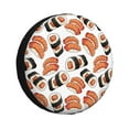 thumbnail image 1 of Gaeub Sushi Roll 14-17in Tire Cover, Spare Tire Cover, for Camper Caravan, Trailer, Car, Truck, SUV, Jeep - 14 inch, 1 of 9