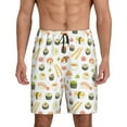 thumbnail image 1 of Gaeub Sushi and Rolls Printed Men's Short Pajama Pants, Lightweight Lounge & Sleep Bottoms Keep You Cool - Small, 1 of 9