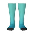 thumbnail image 1 of Gaeub Teal Turquoise Printed Design Socks Stretchy High Tube Socks for Men Women Teens , Softball Soccer Socks for Hiking, Sport, 1 of 6