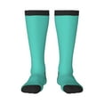 thumbnail image 1 of Gaeub Teal Turquoise Printed Design Socks Stretchy High Tube Socks for Men Women Teens , Softball Soccer Socks for Hiking, Sport, 1 of 6