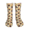 thumbnail image 1 of Gaeub Thanksgiving Print Sports Socks,No Heel Casual Mid-Tube Socks,Crew Socks for Women and Man For Trouser, Dress, Business, 1 of 7