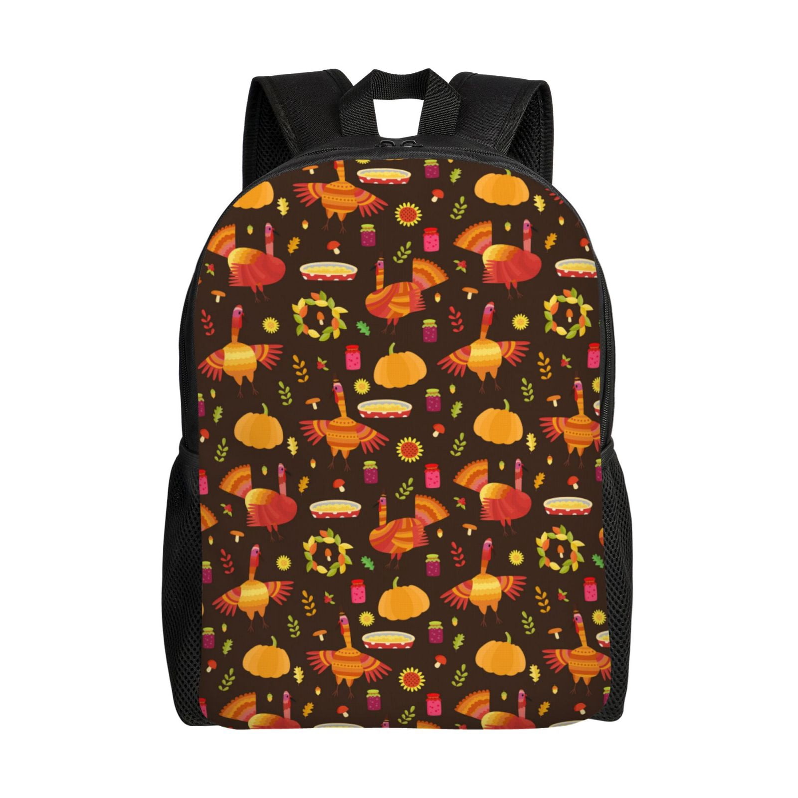 Gaeub Thanksgiving Turkey Print Unisex Backpacks, College Bookbag ...