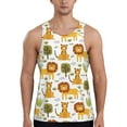 thumbnail image 1 of Gaeub Tiger Lion Men's Athletic Tank Top, Workout Sleeveless Shirts, Running Tank Tops for Gym, Running, Training - Small, 1 of 9