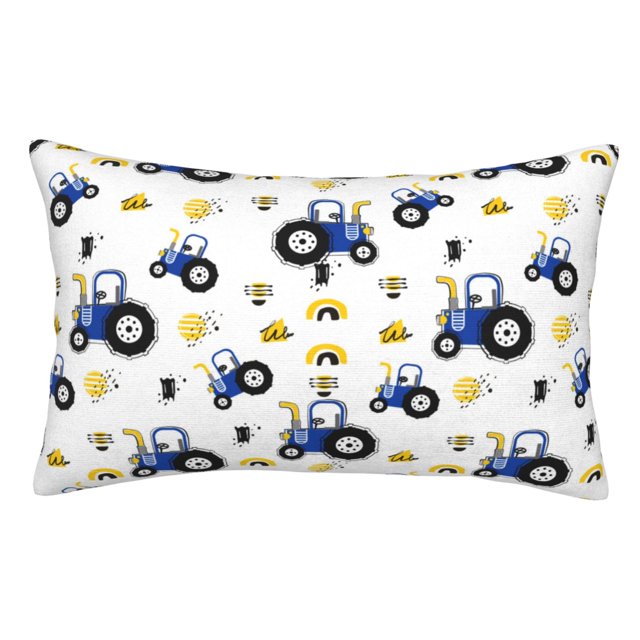Gaeub Tractor And Vehicle Print Double Sided Plush Decorative Throw