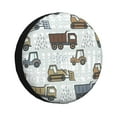 thumbnail image 1 of Gaeub Tractor and Dumper 14-17in Tire Cover, Spare Tire Cover, for Camper Caravan, Trailer, Car, Truck, SUV, Jeep - 14 inch, 1 of 9