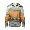 thumbnail image 1 of Gaeub Tranquil Garden Landscape Men's and Women's UPF 50+ Long-Sleeved Sun Protection Clothing, Fishing Shirt Long Sleeve Zip-3X-Large, 1 of 7