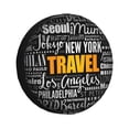 thumbnail image 1 of Gaeub Travel 14-17in Tire Cover, Spare Tire Cover, for Camper Caravan, Trailer, Car, Truck, SUV, Jeep - 14 inch, 1 of 9