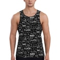 thumbnail image 1 of Gaeub Travel The World Men's Athletic Tank Top, Workout Sleeveless Shirts, Running Tank Tops for Gym, Running, Training - 4X-Large, 1 of 9