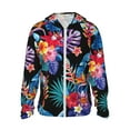 thumbnail image 1 of Gaeub Tropical Palm Leaves Men's and Women's UPF 50+ Long-Sleeved Sun Protection Clothing, Fishing Shirt Long Sleeve Zip - X-Large, 1 of 9