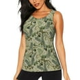 thumbnail image 1 of Gaeub Tropical Plants Green Women's Workout Tank Tops Lightweight Sleeveless Shirts for Women for Athletic Running Tennis Yoga - X-Large, 1 of 9