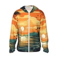 thumbnail image 1 of Gaeub Tropical Sunset Paradise Men's and Women's UPF 50+ Long-Sleeved Sun Protection Clothing, Fishing Shirt Long Sleeve Zip-XX-Large, 1 of 7