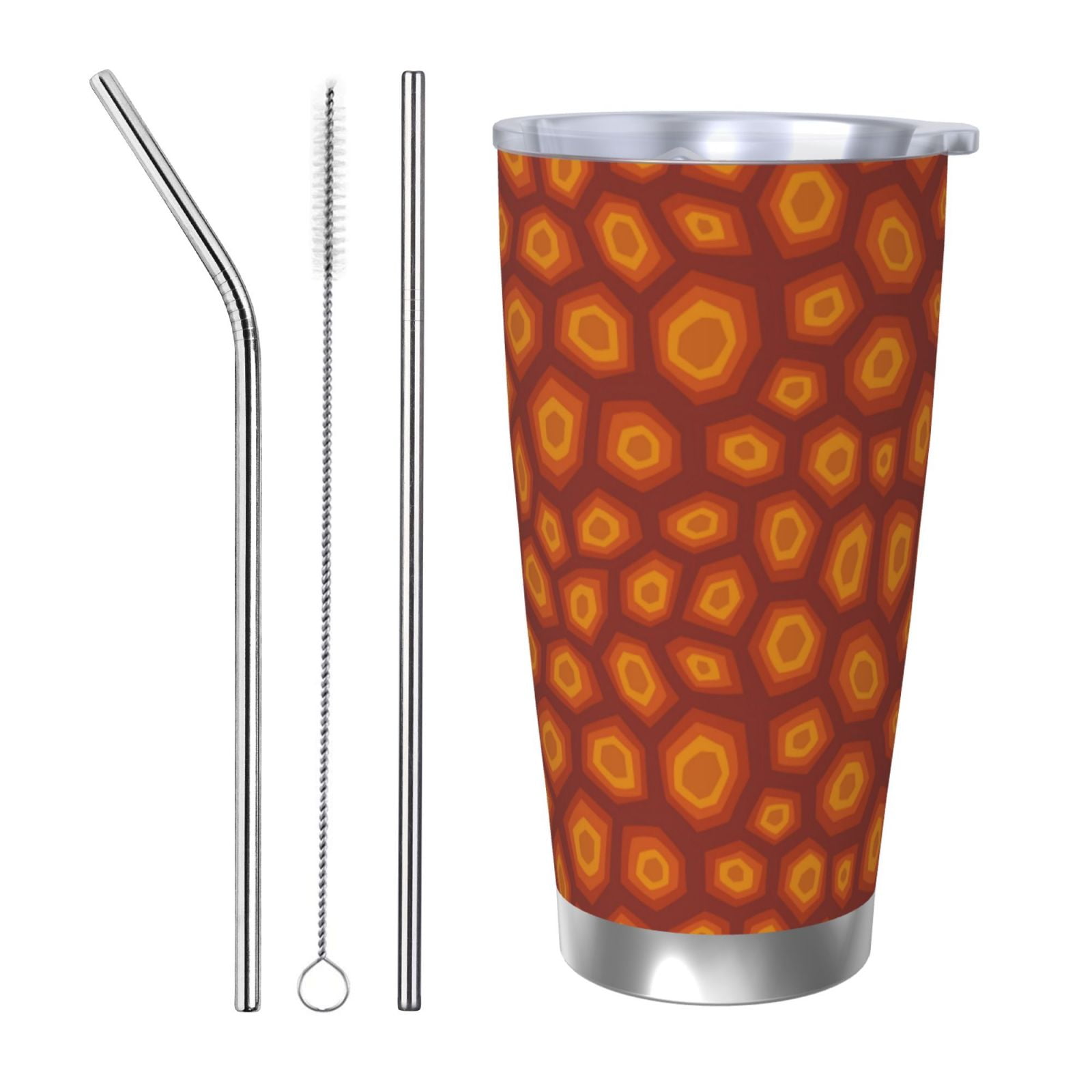 Gaeub Turtle Shell Print 20-Ounce Stainless Steel Car Cup,Tumblers Cups ...
