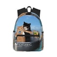 thumbnail image 1 of Gaeub Two Brave Cats Are Floating On The Sea Iceberg School Backpack Waterproof Bookbag for Men Women College High School Bags, 1 of 8