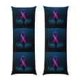 thumbnail image 1 of Gaeub Two Human Hands are Holds Pink Ribbon Awareness Printed Long Body Pillowcase Envelope Closure 1 Pack Wrinkle for Night Sweats - 20x54 in, 1 of 8