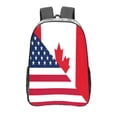 thumbnail image 1 of Gaeub USA Canada Flag Print Clear Backpack ,Clear Transparent Backpack, PVC Bag with Side Pockets,for Concert, Beach, Work, Travel & Sporting, 1 of 7