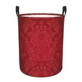thumbnail image 1 of Gaeub Vintage Burgundy Dirty Clothes Storage Basket, Toy Storage Bin for Storing Clothing, Diapers, Toys - Small, 1 of 8