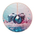 thumbnail image 1 of Gaeub Vintage Camera Splash Art Print Christmas Tree Skirt,Christmas Decorations,Round Xmas Skirt for Christmas Indoor Decorations Xmas Winter Holiday Party Supplies-48", 1 of 6