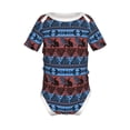 thumbnail image 1 of Gaeub Vintage Corn Pattern in Red Blue Print Infant Climbing Onesie,Toddler Outfit,Newborn Baby Bodysuit,Baby Boy Girl Clothes -18 Months, 1 of 6