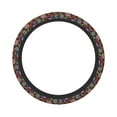 thumbnail image 1 of Gaeub Vintage Floral Breathable Stretch Elastic Steering Wheel Cover, Cool in Summer and Warm in Winter, Universal 15 inch, 1 of 8