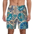 thumbnail image 1 of Gaeub Vintage Floral Butterflies Mens Swim Trunks Stretch Beach Shorts Quick Dry for Men Swim Shorts Swimwear with Pockets- XX-Large, 1 of 9