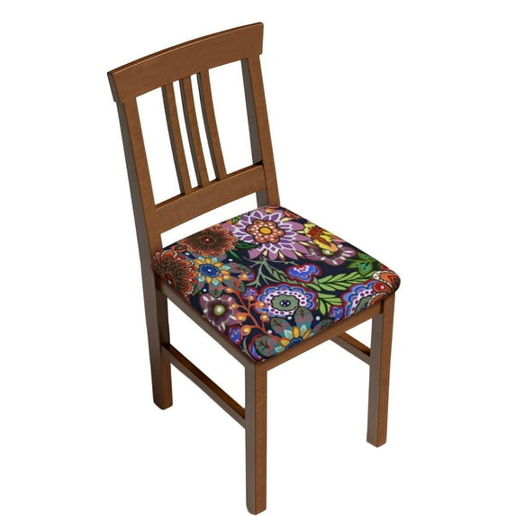 Gaeub Vintage Floral Square Chair Seat Cushion Cover,Wear-Resistant Chair Seat Cover, Household Chair Essentials,Anti-Scratch