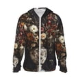 thumbnail image 1 of Gaeub Vintage Floral Vase A Men's and Women's UPF 50+ Long-Sleeved Sun Protection Clothing, Fishing Shirt Long Sleeve Zip-X-Large, 1 of 7