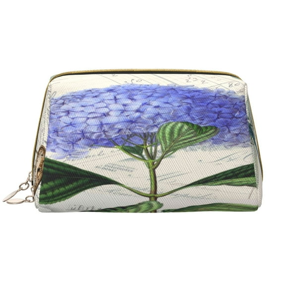 Gaeub Vintage Flower Printed Travel Cosmetic Bag,Makeup Bag, Large Capacity Toiletry Bag for Women, Portable Pouch Make Up Organizer with Zipper and Divider